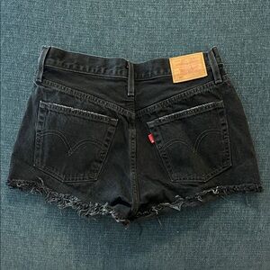 Levi's Women's Black Jean Shorts